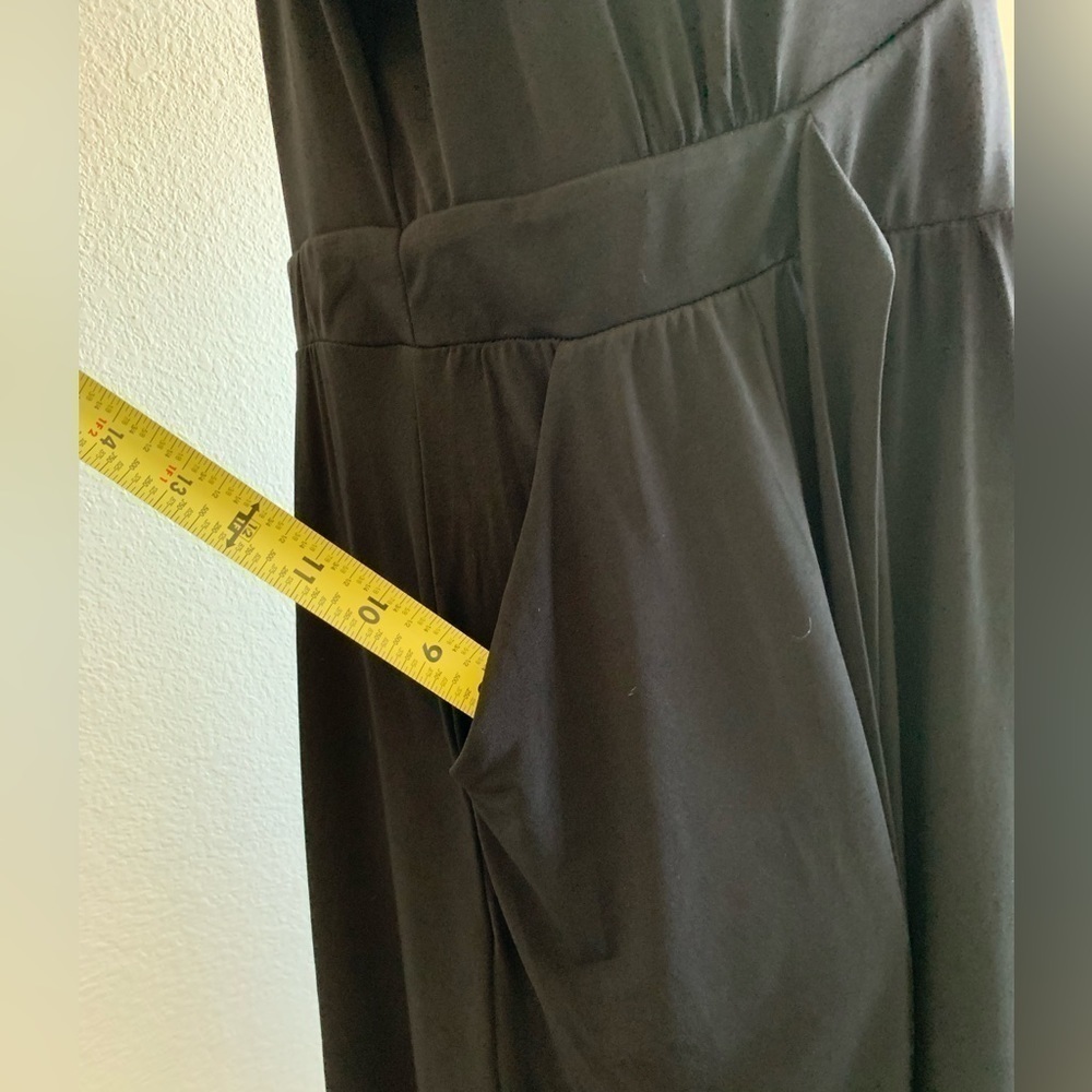 Torrid Mini Studio Knit Surplice Dress black, plus size, 1X, 14-16 - Picture 3 of 14